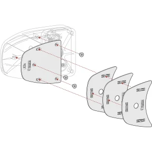 Fiamma Kit Spacer Safe Door >2017 White
