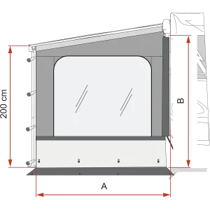 Fiamma Side W Pro Van F43 (270) EXT.200