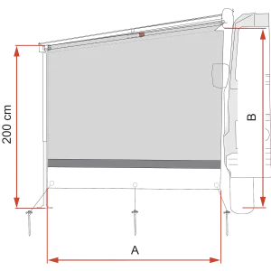 Fiamma Sun View Side Van F45