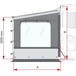 Fiamma Side W Pro Shade CS.XL - Left