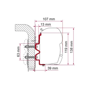 Fiamma Adapter Hymercamp 300