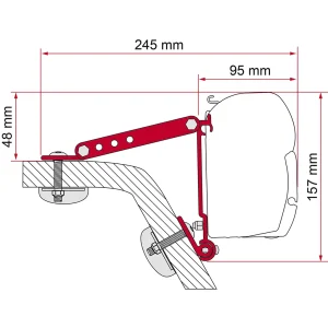 Fiamma Kit Wall Adapter