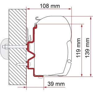 Fiamma Adapter Rapido 350 Serie 9DF-9M-10