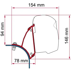 Fiamma Kit VW T5/T6 Lift Roof - DB (F43)