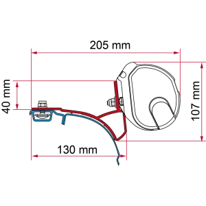 Fiamma Kit VW T5/T6 Multivan/Trasporter-Rail