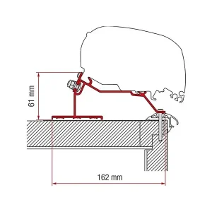 Fiamma Adapter Caravan Roof 450