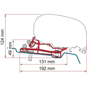 Fiamma Adapter Ford Transit H3 400