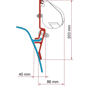 Fiamma Kit VW T3/T3 Lift Roof - Deep Black