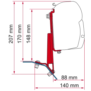 Fiamma Kit Ford Custom Lift R L1/L2 DB RHD