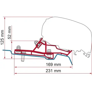 ADAPTER FORD TRANSIT L2H2 290 RHD