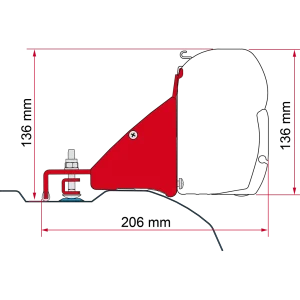 Fiamma Kit Ducato/Jumper/Boxer High Roof >06 L2H2